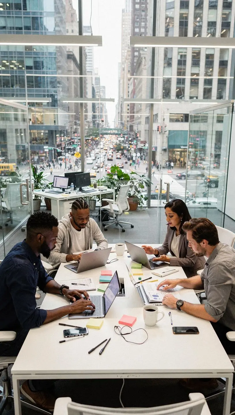 Data analytics improving decision-making processes in business.